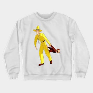 Curious George Man In The Yellow Hat 6 Crewneck Sweatshirt